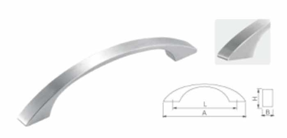 Jarak Lubang Sesuaikan Stainless Steel 304 Matte Door Handle Dengan Fitting Sekrup