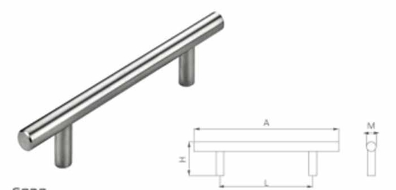 Pintu Kayu Stainless Steel Round Knob Dan Fix Rotatable Pintu Handle