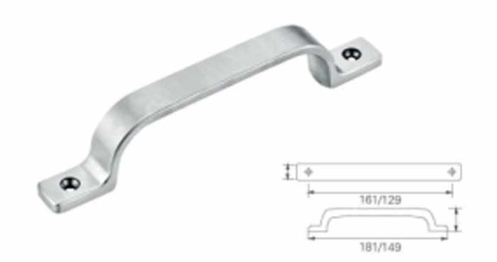 Solid U Shape Handle 304 Stainless Steel Untuk Alat Industri Peralatan Lemari Laci Wire Drawing Karton Perak