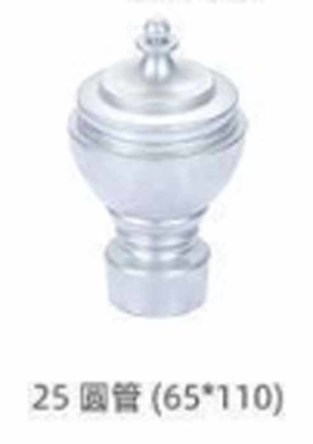 Guardrail pagar luar Galvanized Steel Post Cap Tube Cap untuk pagar kebun