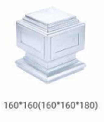 Guardrail pagar luar Galvanized Steel Post Cap Tube Cap untuk pagar kebun