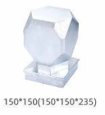 Guardrail pagar luar Galvanized Steel Post Cap Tube Cap untuk pagar kebun