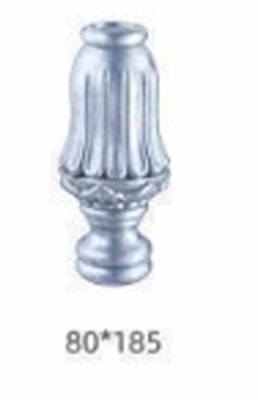 100x100 atau 4x4 Inci Cast Aluminium Pagar Post Cap Dengan rangka logam hiasan Dan layanan pemodelan 3D