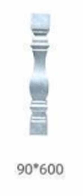 100x100 atau 4x4 Inci Cast Aluminium Pagar Post Cap Dengan rangka logam hiasan Dan layanan pemodelan 3D