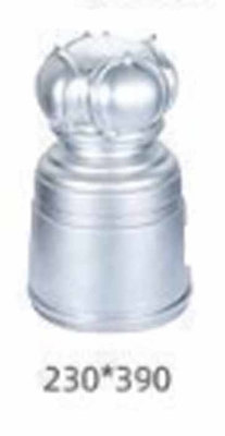 50x50 65x65 Dekoratif Square Base Aluminium Bulat Pagar Post Caps