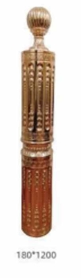 Desain Modern Indoor Aluminium Stair Baluster Ornamental Aluminium Stair Railing