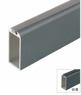 Advanced Grade Lemari pakaian tabung-Tanggang tiang Aluminium paduan Kamar mandi lemari pakaian Chrome Pipe