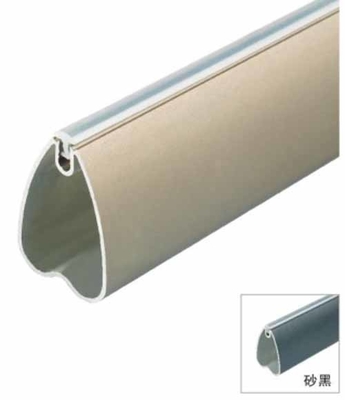14.5mm Pakaian Gantung Rod Oval Aluminium Alloy Lemari Rod Spider Closet Rod