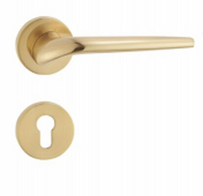 British Modern Split Lock, Zinc Alloy Grey Handle Door Lock, Bedroom Interior Lock, Wooden Door, Silent Lock