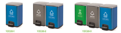 Ss201 80L Foot Pedal Kitchen Trash Can Powder Coating