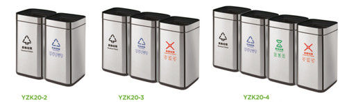 Powder Coating Tempat Sampah Persegi Panjang Hotel Berkelanjutan 60L
