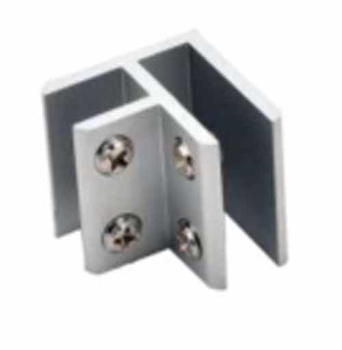 Hardware Stainless Steel Frameless Framed Disembunyikan Pivot Mirror Kaca Pintu Mandi Gelang Untuk Kacamata Mandi
