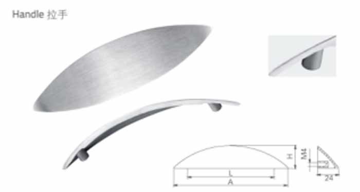 Baja SUS304 Kabinet Handled Furniture Baja tahan karat 304 Handle Dapur Kabinet Pintu Handle