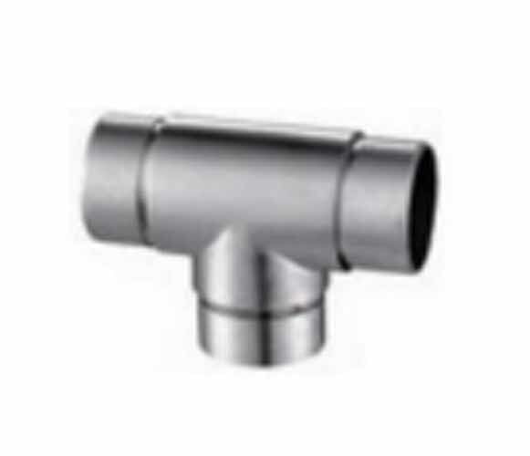 Hot Selling Stainless Steel T Shape 3 Way Connector 90 Degree Tube Elbow for Balustrades&Handrails Stair Railings