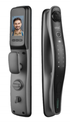 Smart Home Fingerprint Handle Door Lock Gigi Biru WiFi Elektronik Digital Cerdas