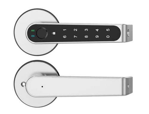 Euro Waterproof Smart door Hotel Door Handle Locks Intelligent Gate Door Digital Biometric Fingerprint Lock