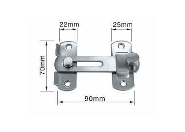 Ss304 Door Lock Latch Gaya Modern Sederhana Tugas Berat 70x22mm Ukuran Kecil