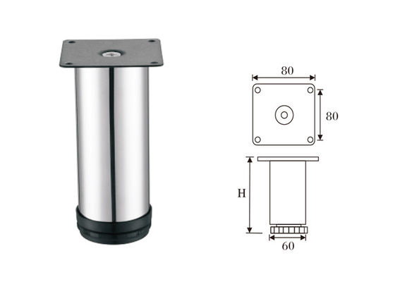 Umur Panjang Kaki Sofa Modern Bahan Stainless Steel Kinerja Tinggi
