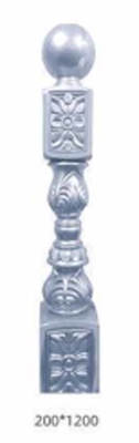 Desain Modern Indoor Aluminium Stair Baluster Ornamental Aluminium Stair Railing