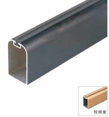 Advanced Grade Lemari pakaian tabung-Tanggang tiang Aluminium paduan Kamar mandi lemari pakaian Chrome Pipe