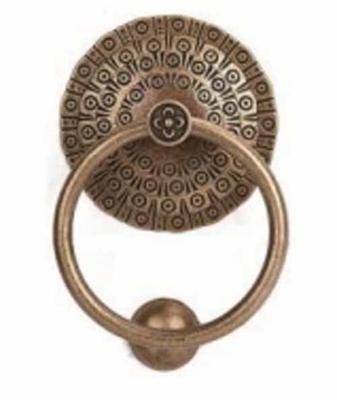 Kenop Kabinet Pengetuk Pintu Kuningan Dipoles Padat Perangkat Keras Pintu Berat Jumlah Besar Dalam Emas