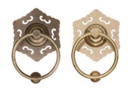 Bentuk Bunga Jelas Finished Door Knocker Anti pencurian Anti karat Door Knocker Desain antik Aksesoris pintu logam dengan harga murah