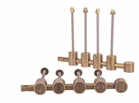 Kunci Pintu Flush Bolt Tembaga Tersembunyi dengan Fungsi Penguncian dan Finishing Satin Nikel untuk Keamanan