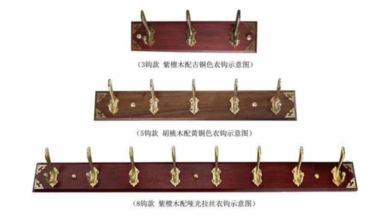 New Stylish Brass Hook Hanger Aksesoris Kamar Mandi Single Hanger Hook Jaket dan Pabrik Grosir
