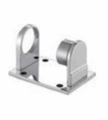 SS304 Round Tube Post Base Plate Brackets. Fittings Pemasangan Balustrade Baja Ringan Untuk Pemasangan Rel & Railing