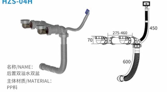 Pabrik-Made Single Bowl Sink Drainer Dengan Basket Filter Menghemat Ruang dan Dukungan Kustomisasi Drain Kit untuk Sink Dapur