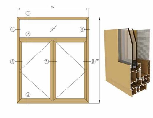 Profil Aluminium Berkualitas Tinggi untuk Pintu dan Jendela, Profil Aluminium Kustom Tiongkok, Profil Aluminium Pintu Pemasok