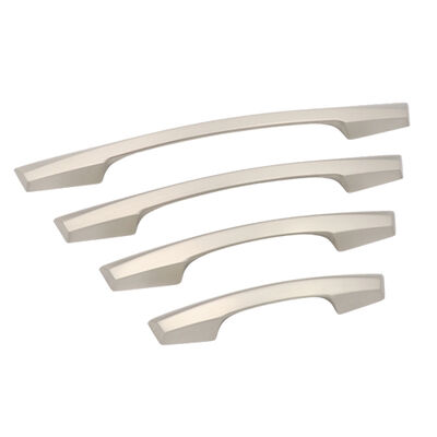 Modern Square Solid Aluminium Cabinet Handle Matt Hitam Laci Tarik Linear Lemari Pakaian Kamar Tidur Villa Furniture Hardware