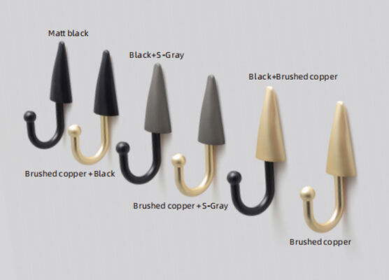 GRH Grosir Hardware Vintage Zinc Alloy Emas Hitam Pakaian Kopi Desain Kamar Tidur Genggam Meubel